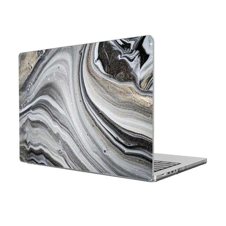 EG Abdeckung für MacBook Pro 14" (M1 Chip) (2021) - marmor - schwarz