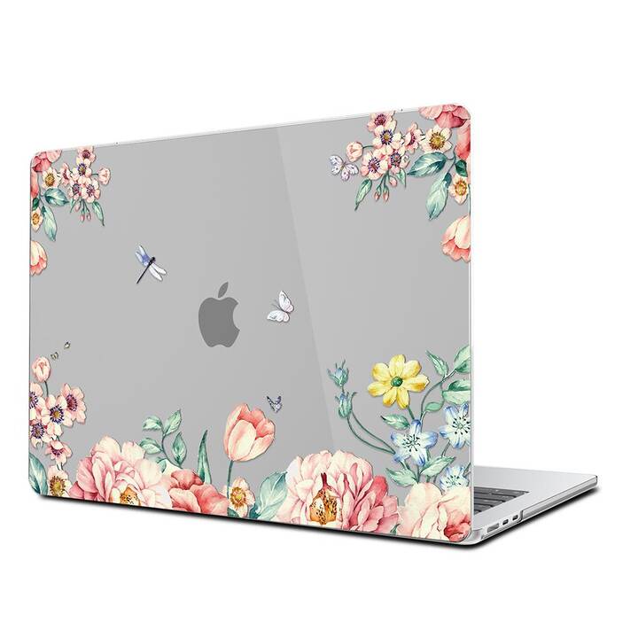 EG Hardcase (MacBook Air 13" M3 2024, Blumen, Rosa)