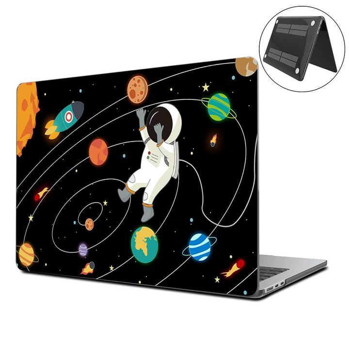 EG Coque rigide (MacBook Air 13" M3 2024, Astronaute, Noir)