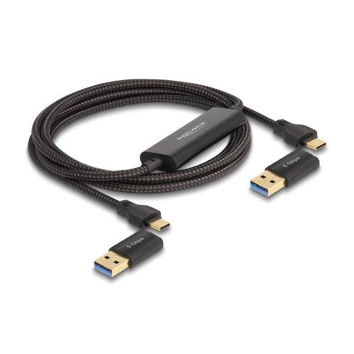 DELOCK USB-Kabel (USB C, USB A, USB Typ-A, 2 m)