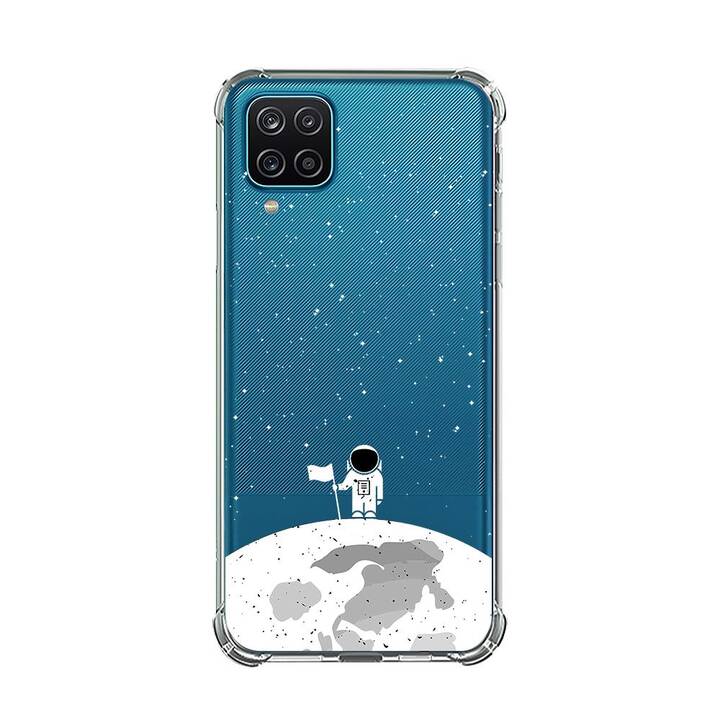 EG Backcover (Galaxy A22 5G, Astronauta, Transparente)