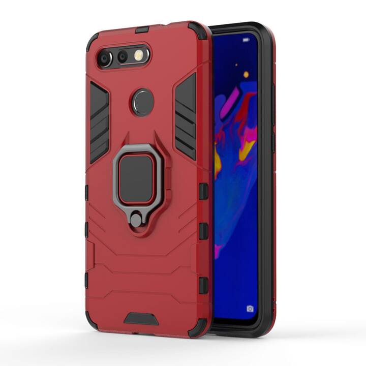 EG MORNRISE coque avec anneau magnétique pour Samsung Galaxy A40 5.9" 2019 - Rouge