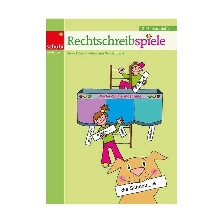 Rechtschreibspiele 3./4. Schuljahr. Lehrermaterial. Kopiervorlagen