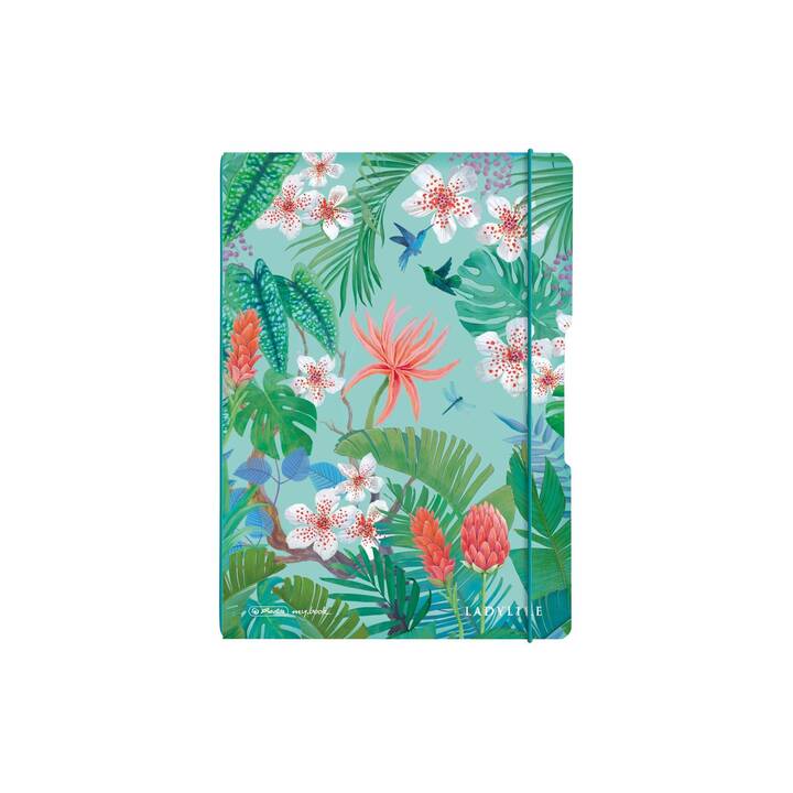 HERLITZ Notizbuch Ladylike Jungle (A4, Blanko)