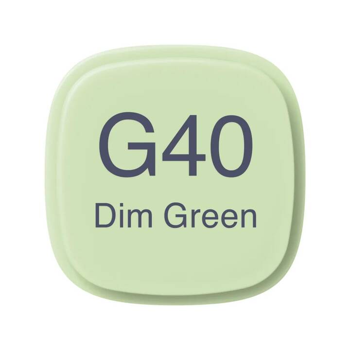 COPIC Marqueur de graphique Classic G40 Dim Green (Vert, 1 pièce)