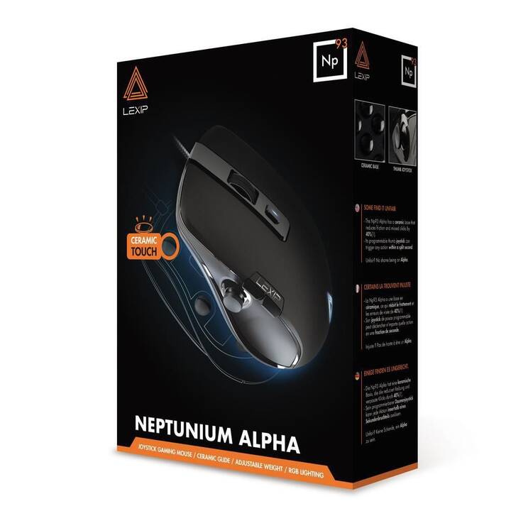 LEXIP NP93 Neptunium Alpha Mouse (Cavo, Gaming)