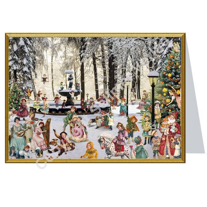 SELLMER Cartes à motifs (Noël / Avent, B6, Multicolore)