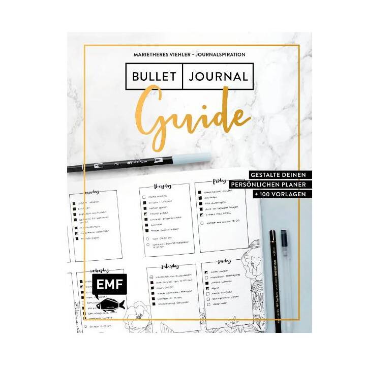 Journalspiration – Bullet-Journal-Guide / Gestalte deinen persönlichen Planer: Plus 100 Vorlagen und Anleitungen
