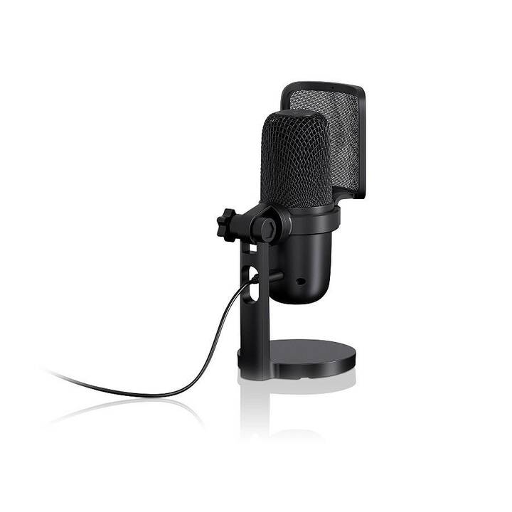 REAL-EL MC-700 Microfono da tavolo (Nero)