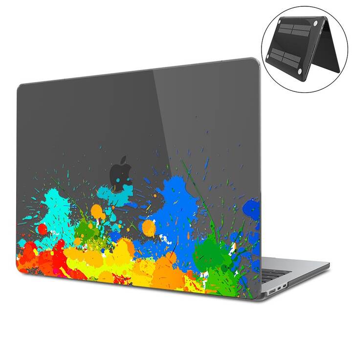 EG Hardcase (MacBook Air 13" M2 2022, Kunst, Transparent, Schwarz)