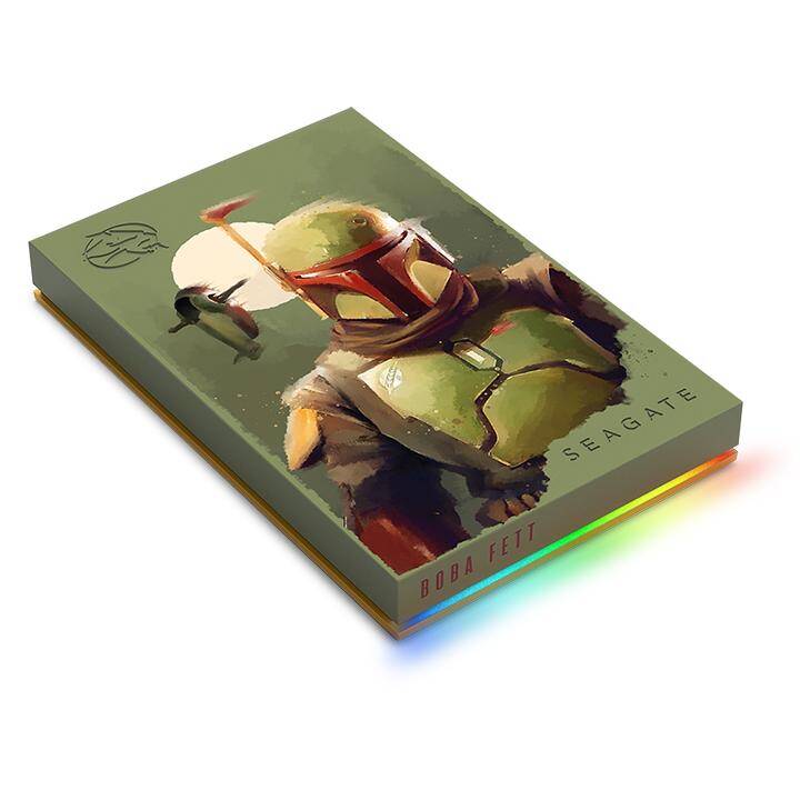 SEAGATE Star Wars Boba Fett Special Edition FireCuda (MicroUSB de B, USB de type A, 2000 GB, Multicolore)