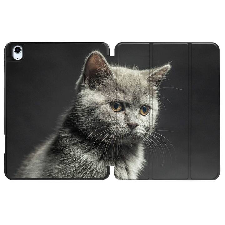 EG cover per iPad 10.2" (2021) 9a generozione - nero - gatti