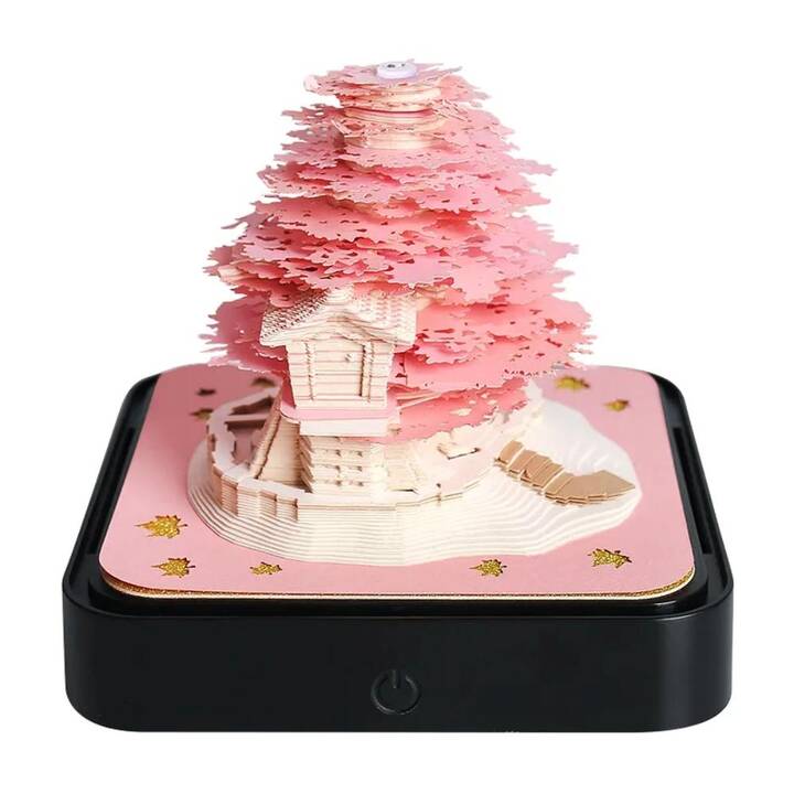 EG Blocco note 3D - rosa - albero