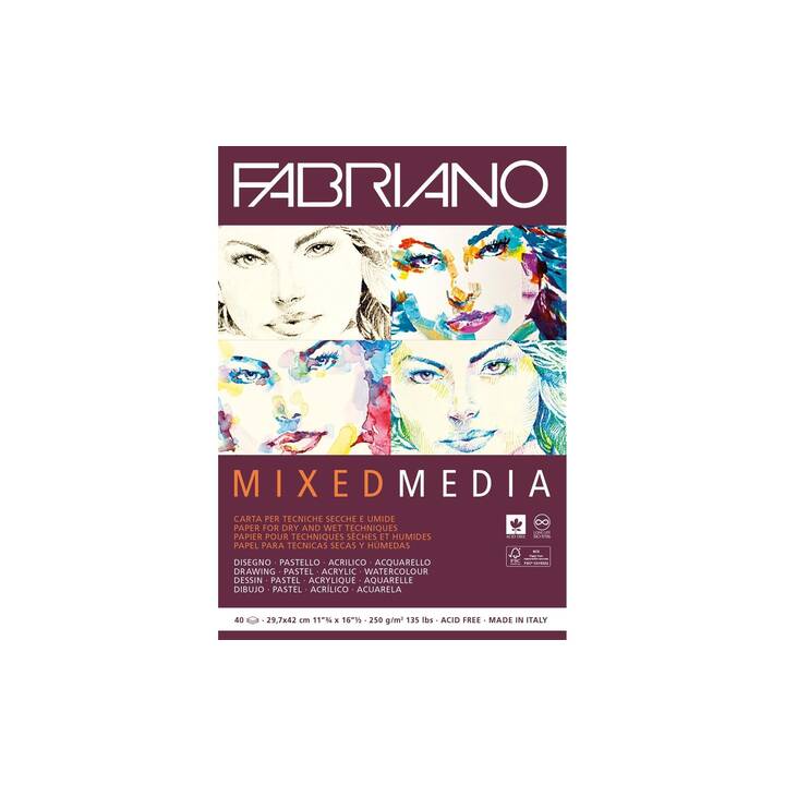 FABRIANO Papier pour peinture Mixed Media (A3)