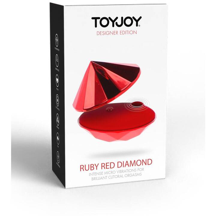 DESIGNER EDITION Vibratore del clitoride Ruby Red Diamond