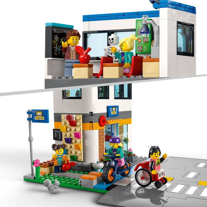 LEGO City Schule mit Schulbus (60329)