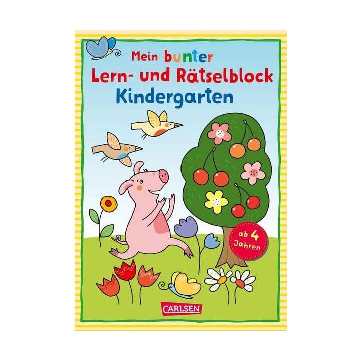 Mein bunter Lern- und Rätselblock: Kindergarten