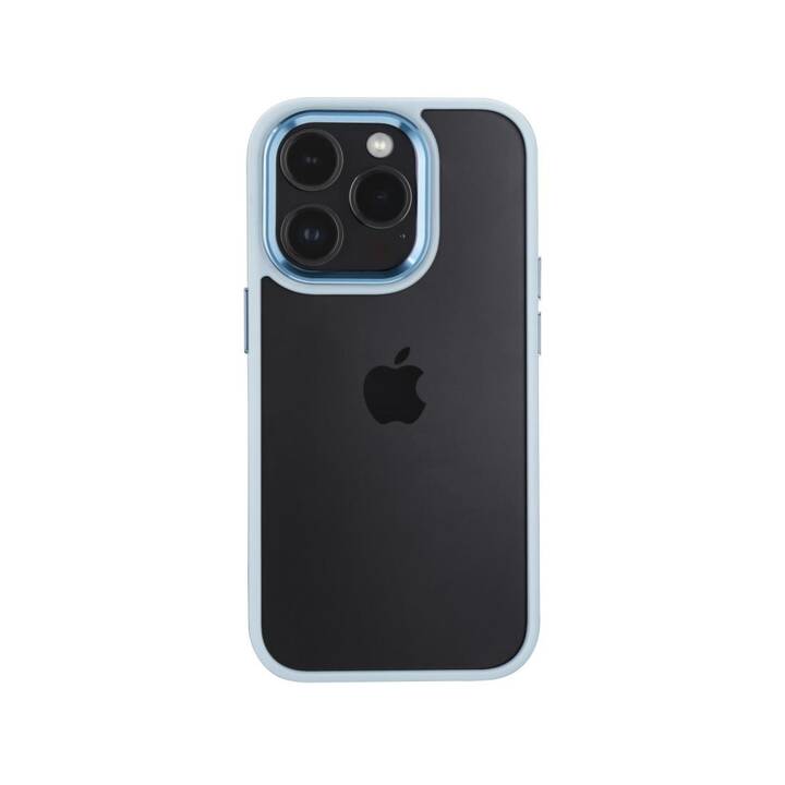 HAMA Backcover Cam Protect (iPhone 14 Pro Max, Senza motivo, Transparente, Blu)