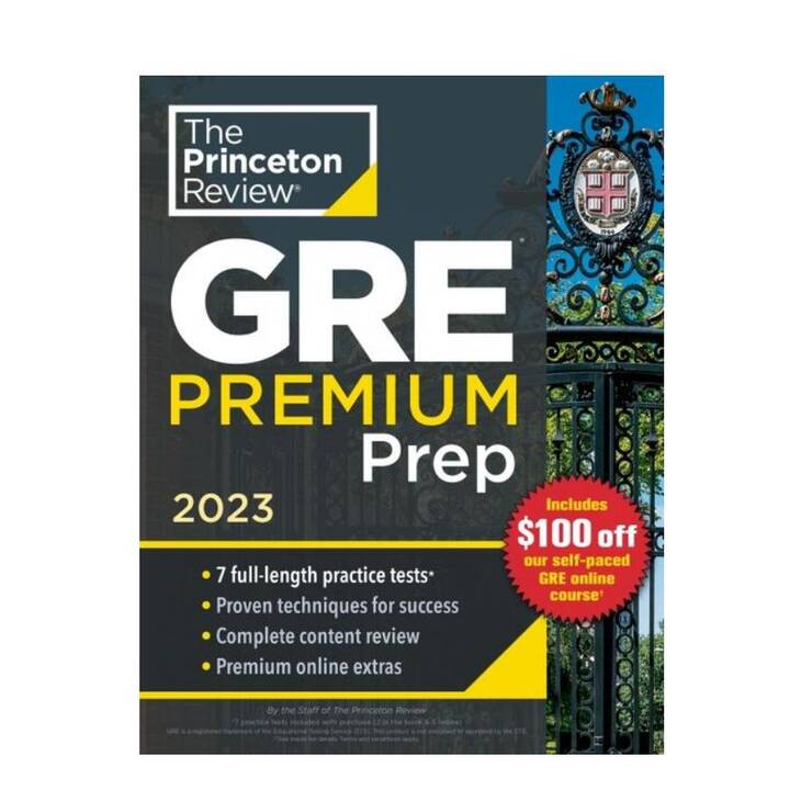 Princeton Review GRE Premium Prep , 2023