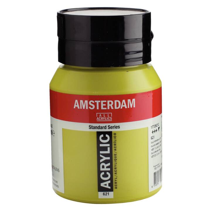 AMSTERDAM Colore acrilica 621 (500 ml, Verde oliva, Verde)