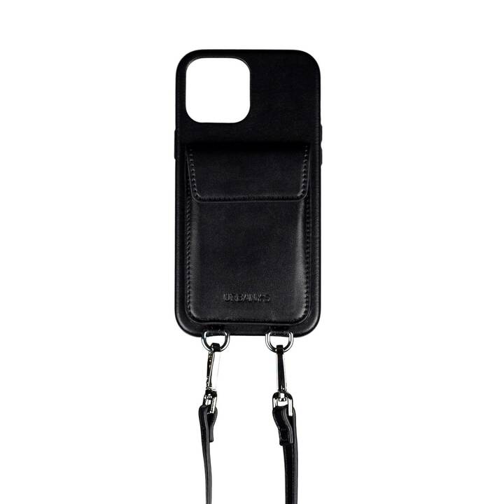 URBANY'S Backcover avec cordon Night Owl (iPhone 15, Noir)