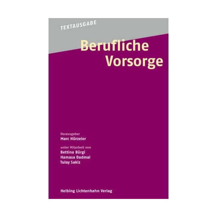 Textausgabe Berufliche Vorsorge