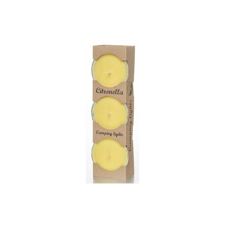 BALTHASAR Teelichter Citronella (3 Stück, Gelb)