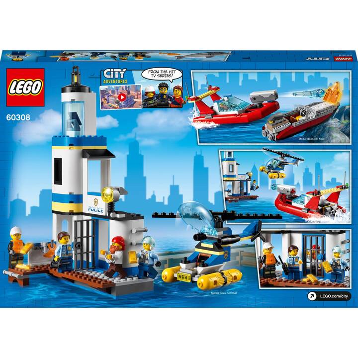 LEGO City Polizia marittima e missione antincendio (60308)