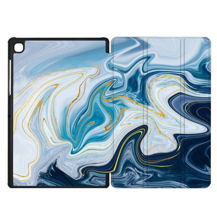 EG coque pour Samsung Galaxy Tab A7 Lite 8.7" (2021) - bleu - liquide