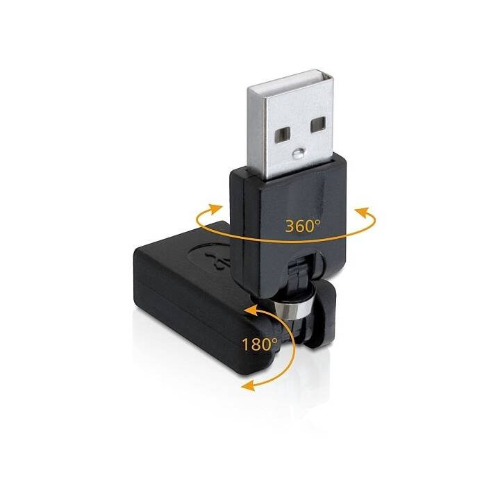 DELOCK 65260 Adaptateur (Prise USB 2.0 de type A, Fiche USB 2.0 de type A, 6.5 cm)