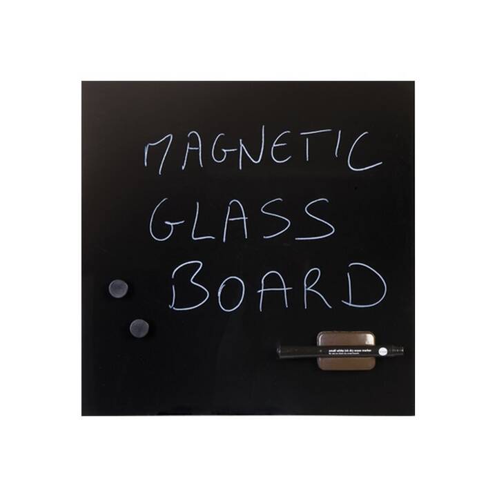 BI-OFFICE Tableau en verre (38 cm x 38 cm)