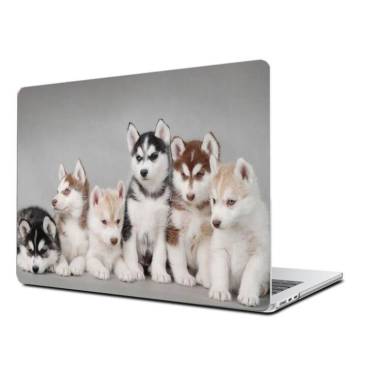 EG Hardcase (MacBook Air 13" M3 2024, Hunde, Mehrfarbig)