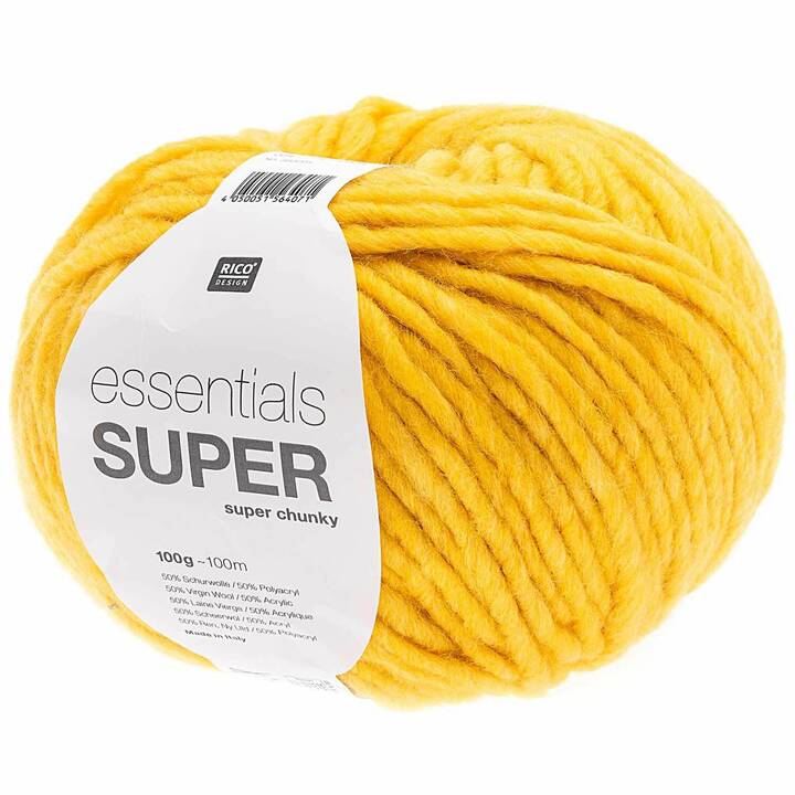 RICO DESIGN Wolle Super Super Chunky (100 g, Gelb)