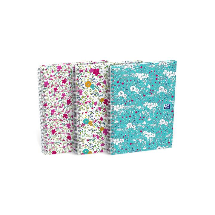 OXFORD Taccuini ForMe Floral (A5, Quadrettato)