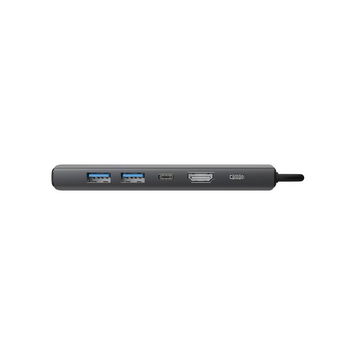 SITECOM USB-Hub (6 Ports, RJ-45, HDMI, USB di tipo C, USB di tipo A)