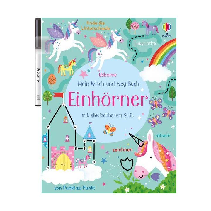 Mein Wisch-und-weg-Buch: Einhörner