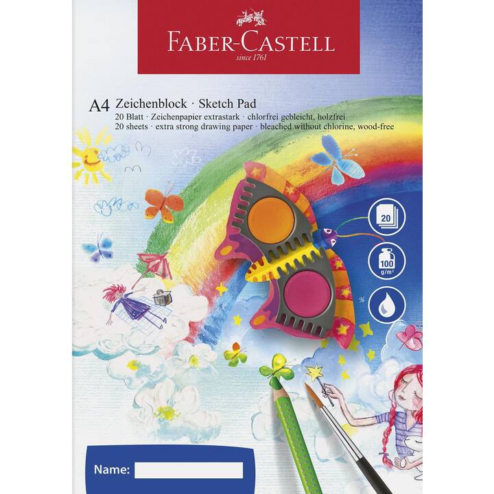 FABER-CASTELL Carta per pittura (A4)