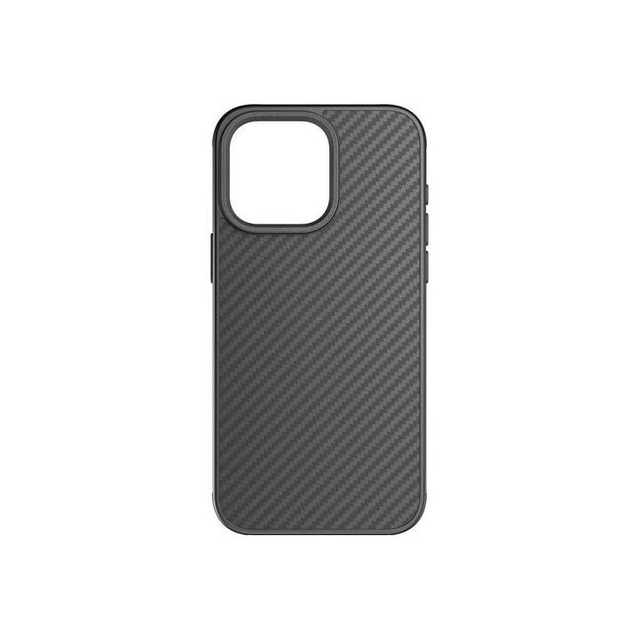 BLACK ROCK Backcover Robust Carbon (iPhone 15 Pro Max, Schwarz)