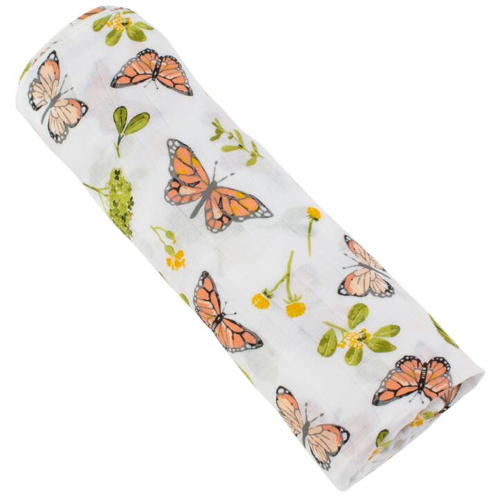 BEBE AU LAIT Tissu en coton Oh-So-Soft Bamboo Butterfly (Papillon)