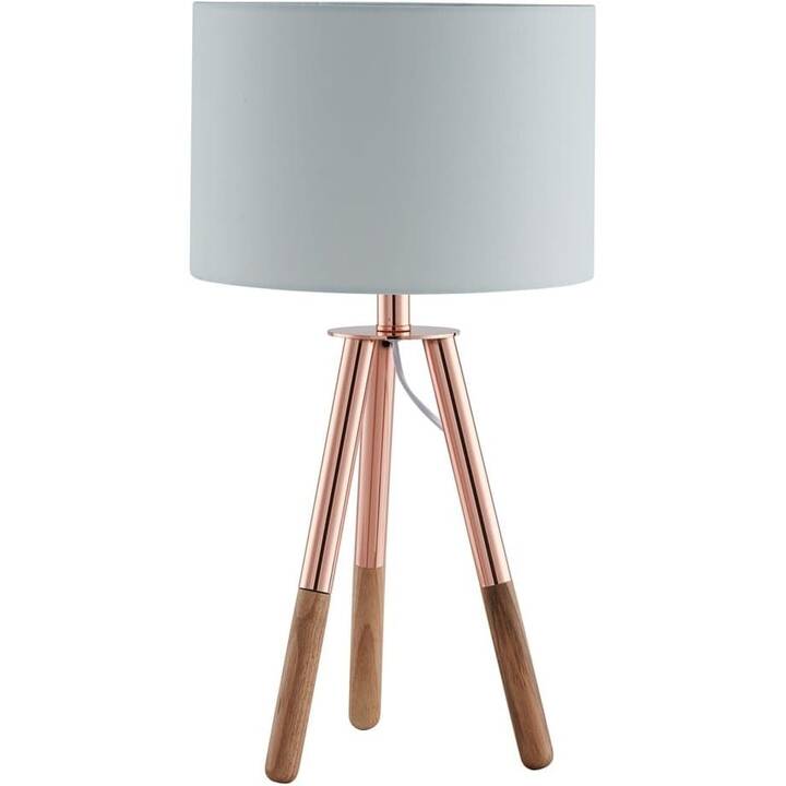 SALESFEVER Lampe de table (Beige, Cuivre, Blanc)