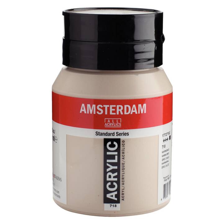 AMSTERDAM Couleur acrylique 718 (500 ml, Gris clair, Gris)
