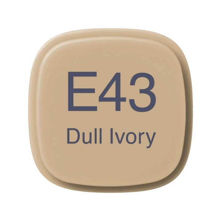 COPIC Marqueur de graphique Classic E43 Dull Ivory (Brun, 1 pièce)