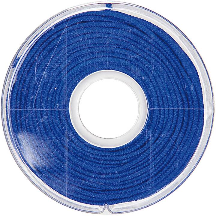 RICO DESIGN Textilband Makramee (Blau, 10 m)