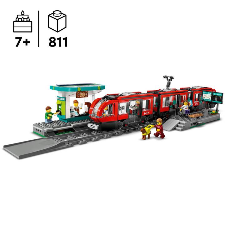 LEGO City Strassenbahn mit Haltestelle (60423)