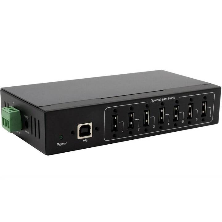 EXSYS EX-11217HMVS (7 Ports, USB Typ-B, USB Typ-A)