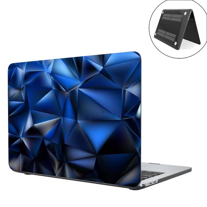 EG Hülle für MacBook Air 13" (Apple M1 Chip) (2020) - Blau - geometrisch