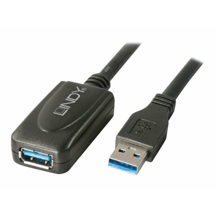 LINDY 43155 USB-Kabel (USB 3.0 Typ-A, USB 3.0 Typ-A, 5 m) - Interdiscount