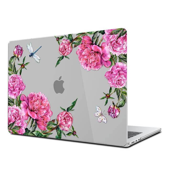 EG Coque rigide (MacBook Air 13" M3 2024, Fleurs, Rose)