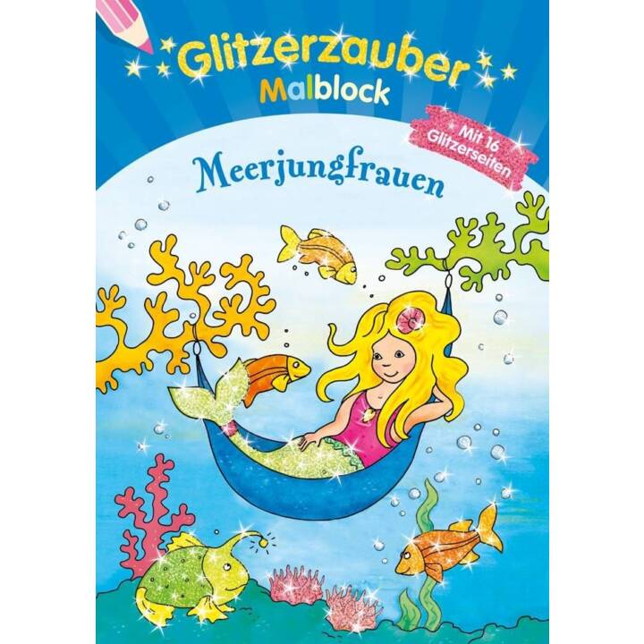 Glitzerzauber Malblock Meerjungfrauen