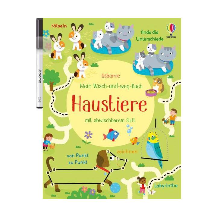 Mein Wisch-und-weg-Buch: Haustiere